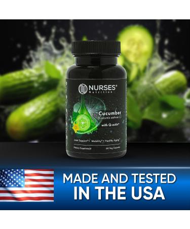 Premium Cucumber Supplement with Q Actin Joint Support & Recovery 60 Capsules Vegan Gluten Free & Clinically Studied 2 Month Supply - Buy Online on GoSupps.com