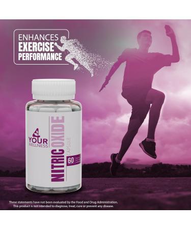 Premium Nitric Oxide Supplement - Boosts Production Supports Blood Pressure Gluten Free Non-GMO Kosher - 60 Capsules - Buy Online on GoSupps.com