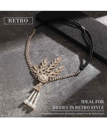 GORTIN 1920's Flapper Headband | Gatsby Bridal Hair Accessory - Buy Online on GoSupps.com