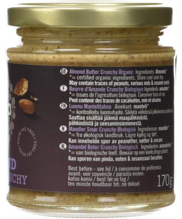 Biona Organic Crunchy Almond Butter 170g - Buy Online on GoSupps.com