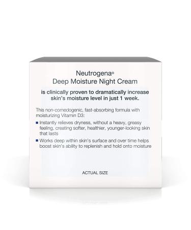 Neutrogena Deep Moisture Night Cream 2.25 oz - Hydrating Overnight Facial Treatment - Buy Online on GoSupps.com