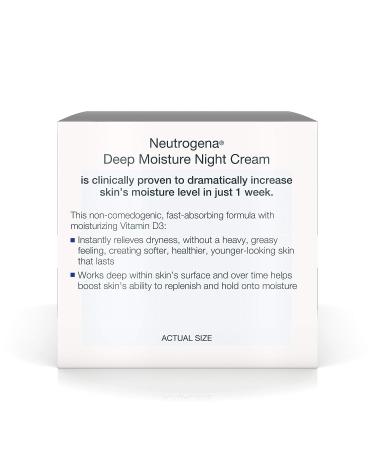 Neutrogena Deep Moisture Night Cream 2.25 oz - Intense Hydration for Smooth Skin - Buy Online on GoSupps.com
