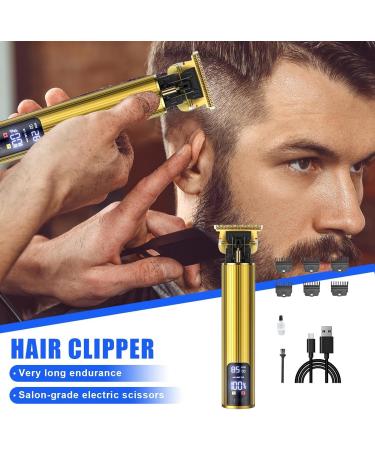 Men Hair Clippers Electric Hair Clippers Professional Men Hair Clipper | Rechargeable Electric Cordless Hair Clipper High-Performance Professional Barber Hair Cutting Kit for Precision Cuts Gold - Buy Online on GoSupps.com