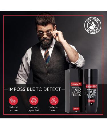 Volumon Professional Hair Building Fibres - Keratin Hair Loss Concealer 28g - Up to 30 Uses - Medium Brown - Buy Online on GoSupps.com