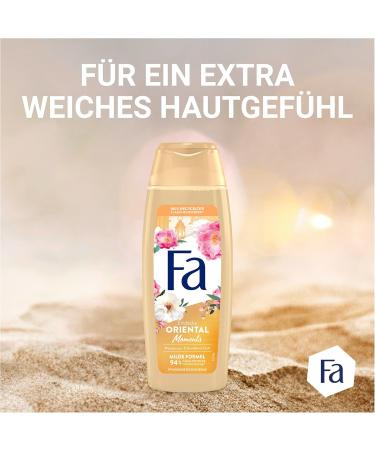 handle FA Oriental Moments Shower gel 2 pieces 2 x 250 ml 95 ingredients of natural origin enjoy the delicate scent of desert rose and sandalwood with the nourishing shower cream - Buy Online on GoSupps.com