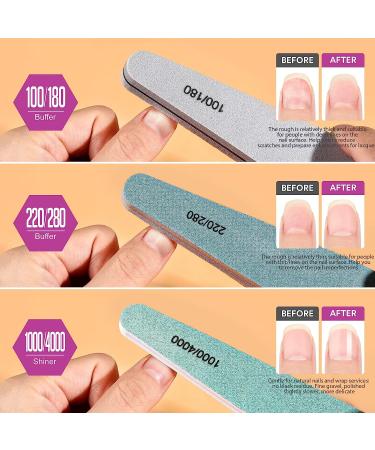 Teenitor Nail Care Kit - Professional Manicure Tools Set with Nail File, Buffer, Cuticle Nippers, Oil, Pusher, and Polish Block - Buy Online on GoSupps.com