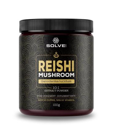 Solve Labs® ? Premium Reishi Extract Powder ? 51% Beta-D-Glucans ? Extract 10:1 ? Zero Load and Additive ? 100G ? 3 Months Supply