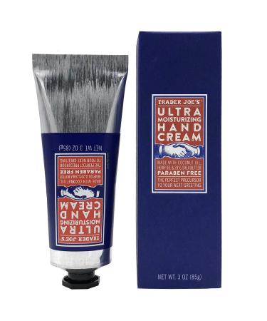 Trader Joe's Ultra Moisturizing Hand Cream - 20% Pure Shea Butter  Enriched with Hemp Seed Oil & Coconut Oil essential fatty acids  Paraben Free  skin-friendly Antioxidant Vitamins C & E  3 oz.