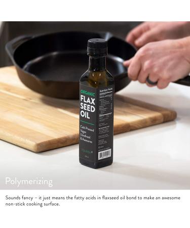 Organic Flaxseed Oil 250ML | Heart Healthy Omega 3 | Vegan & Unrefined | Keto & Paleo Friendly | Cold-Pressed Flax Seeds - Buy Online on GoSupps.com