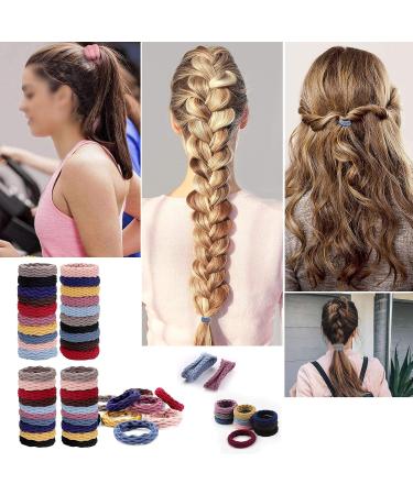 80 PCS Colorful Hair Ties for Women & Girls - Elastic Braiding Rubber Bands for Ponytails | Durable & Stylish Hair Accessories - Buy Online on GoSupps.com