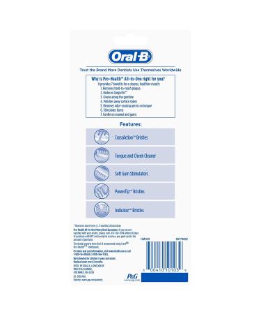 Oral-B Pro-Health All-in-One Toothbrush 4 Count 40S - Complete Oral Care Set - Buy Online on GoSupps.com