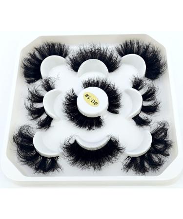 new 5 Pairs mixed 8-25 mm 3d Mink Lashes Bulk Faux with Custom Natural Mink Lashes Pack Wholesales Natural False Eyelashes (9D01)