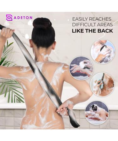 Adeton African Net Sponge - Exfoliating Body Scrubber | Black Owned | Bath Accessories for Back, Feet, and Scalp - Dead Skin Remover - Buy Online on GoSupps.com