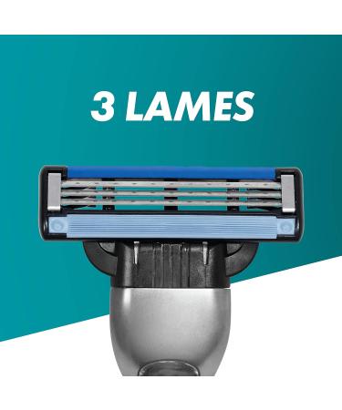 Gillette Mach3 Men's Razor Blade Refills 3 Blades Pack of 2 x 8 Blade Refills Stronger Than Steel Blades - Buy Online on GoSupps.com