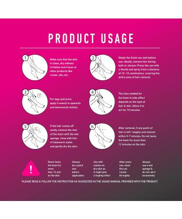 Svish On The Go Hair Removal Spray for Women | Painless & Safe 200ml | Body Hair Removal for Hands Legs & Under Arms | Includes Post Hair Removal Cream (25gm - Buy Online on GoSupps.com