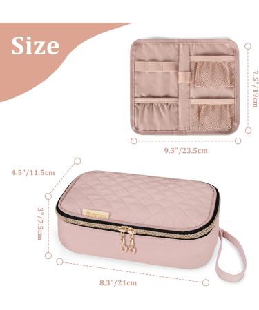 YARWO Diabetic Travel Case - Blood Glucose Monitor & Insulin Syringe Storage Bag Dusty Rose | Best Diabetes Supplies Organizer - Buy Online on GoSupps.com