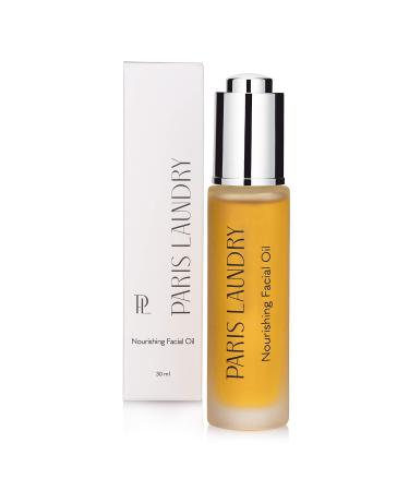 PARIS LAUNDRY Nourishing Facial Oil Hydrating Face Oil with Rosehip Sea Buckthorn & Marula Smooths Softens & Brightens 30ml