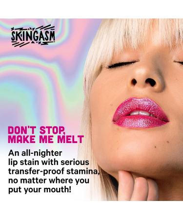 SKINGASM All Nighter Lip Stain & Lip Transformer - Cruelty-Free Matte Lipstick & Gloss Long-Lasting Kiss-Proof Color in Bite Me (Berry - Buy Online on GoSupps.com