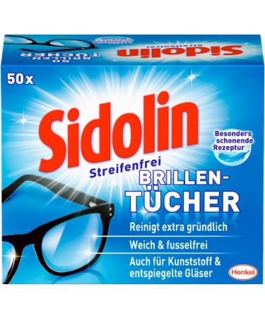 Sidolin Glasses Cloths Pack of 2 - 100 High-Quality Microfiber Cleaning Wipes for Eyeglasses - International Shipping Available - Buy Online on GoSupps.com