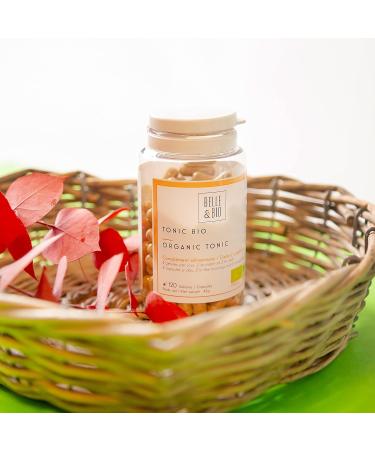 TONUS & ANTI-FATIGUE - Organic Tonic - Certified Organic Maca Ginger Guarana & Acerola - Pill Box of 120 Capsules - 2 Month - Buy Online on GoSupps.com