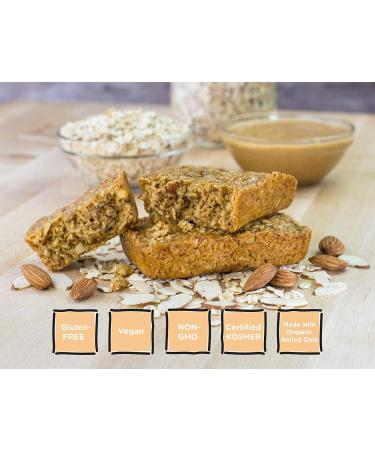 Buy Bobo's Almond Butter Oat Bars - Gluten Free, Vegan, 12 Pack | Healthy On-The-Go Snack - Buy Online on GoSupps.com