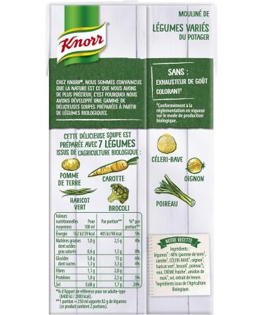 Knorr Organic Liquid Soup Pureed Mixed Vegetables from the Vegetable Garden 50 cl - Buy Online on GoSupps.com