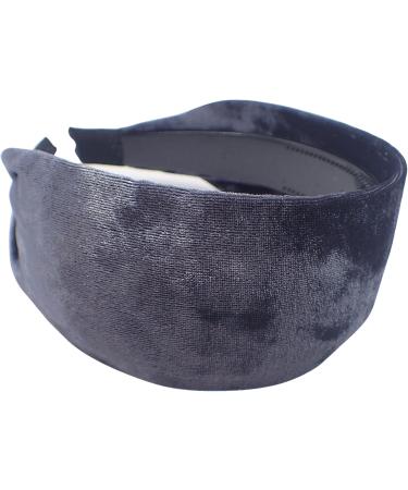 Topkids Accessories Wide Velvet Alice Bands Adult Women Hair Accessories for Women Hair Bands for Women Thick Headband Womens Headbands Head Bands Adult Women Wide Headbands (Dark Grey) - Buy Online on GoSupps.com