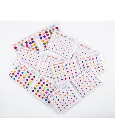 720 Bindi Count Multi Color Multi Size Polka Dots Indian Daily Use or Craft work Bindi (Multicolored)