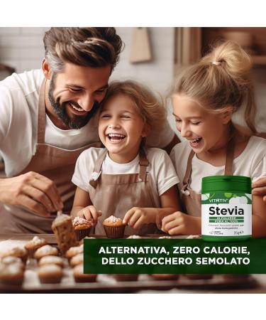 Stevia Pure Powder 98% Rebaudioside A | Natural Sweetener for Ketogenic Diets | 25g - Buy Online on GoSupps.com