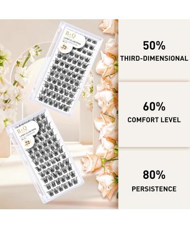 Volume Eyelash Clusters D Curl 10mm - 72 Clusters for DIY Lash Extensions | Soft Wispy Individual Lashes for At-Home Use - Buy Online on GoSupps.com