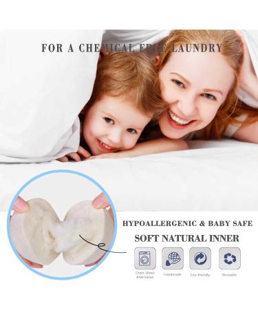 Organic Wool Dryer Balls - 3 Count XL | 100% New Zealand Wool Fabric Softener for 1000+ Loads | Reduce Wrinkles & Cut Drying Time Naturally - Buy Online on GoSupps.com