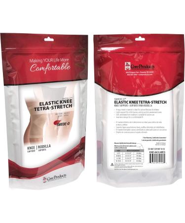 Swede-O Elastic Tetra-Stretch Knee Support - Medium | Best Knee Brace for Stability & Comfort | International Shipping Available - Buy Online on GoSupps.com