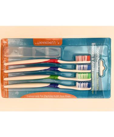 Buy Luminant Toothbrushes with Travel Caps - Ideal for International Shipping | Eco-Friendly & Portable Dental Care - Buy Online on GoSupps.com