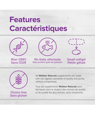 Webber Naturals Omega-3 300 mg Mini 180 Clear Enteric No Fishy Aftertaste Mini Softgels Supports Cardiovascular Health and Brain Function Unflavored 180 count (Pack of 1) - Buy Online on GoSupps.com