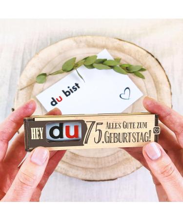 75th Birthday Chocolate Bar Gift Box | Unique Gift Ideas & Decorations for Men & Women - Buy Online on GoSupps.com