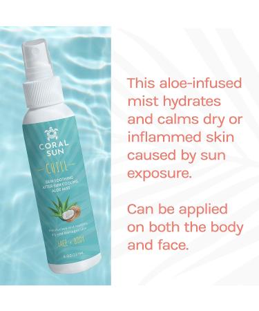 CORAL SUN Aloe Hydrating Face and Body Mist - Refreshing Skin Hydration - Buy Online on GoSupps.com