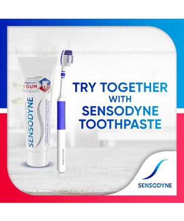 Sensodyne Soft Toothbrush for Sensitive Teeth - 4-Pack | Gum Care - Buy Online on GoSupps.com