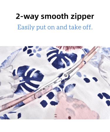 Chilsuessy Jungle Lion Toddler Sleeping Bag with Feet - 2.5 Tog, Removable Sleeves - Winter Sleep Sack for Babies 4-5 Years - Buy Online on GoSupps.com