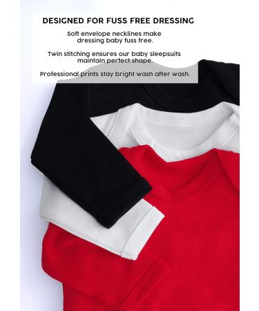 Baby Moo's Skull Baby Sleepsuit | Glitter Skull & Crossbones Romper for Boys or Girls | Halloween New Baby Gift 6-12 Months - Buy Online on GoSupps.com