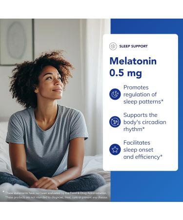 Pure Encapsulations Melatonin 0.5 mg - Natural Sleep Helper for Bedtime - Regulates Sleep-Wake Cycle - 0.5 mg Melatonin - Vegan & Non-GMO - 60 Capsules 60 Count (Pack of 1) - Buy Online on GoSupps.com