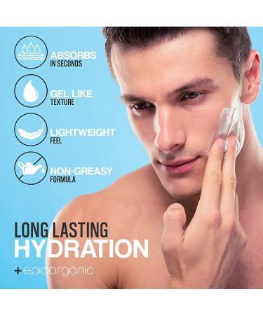 Organic Men's Face Cream | 24-Hour Hydration | Anti-Aging Moisturizer with Hyaluronic Acid, Collagen & Vitamin E | Improves Skin Texture | Men's Skin Care | 8oz - Buy Online on GoSupps.com