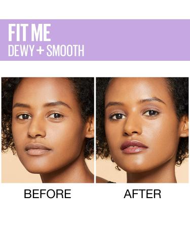Maybelline Fit Me Dewy + Smooth Foundation - Warm Honey 1 Fl. Oz | Flawless Finish - Buy Online on GoSupps.com
