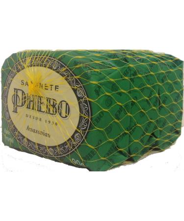 Linha Tradicional Phebo - Sabonete em Barra de Glicerina Amazonian (3 x 90 Gr) - (Phebo Traditional Collection - Glycerin Bar Soap Amazonian Soap (3 x 3.2 Net Oz))