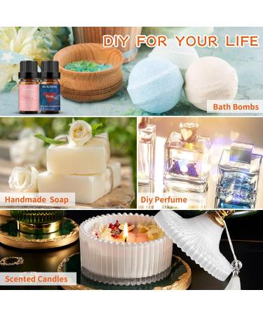 Buy BURIBURI Rose Oil & Peony Essential Oil Set - 100% Pure Diffuser & Massage Oils | 10ml Pack of 2 for Soap Making & Aromatherapy - Buy Online on GoSupps.com