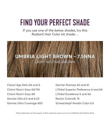 Madison Reed Umbria Light Brown Hair Color Kit - 7.5NNA (Shades of Black) - Pack of 1 - Buy Online on GoSupps.com
