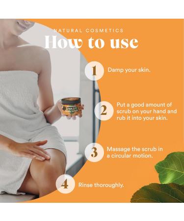 QKNatur- Apricot Kernel Body Scrub 300ml. With extracts of Orange Blossom Chamomile Rose and Hamamelis. Exfoliates and nourishes the skin - Buy Online on GoSupps.com