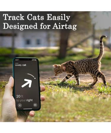 Oopsdoggy Leather Airtag Cat Collar with Bells - Durable Light GPS Collar for Cats & Small Dogs - Apple Airtag Holder - Perfect for Puppies (Light Brown) - Buy Online on GoSupps.com