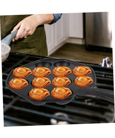 HOMSFOU Snail Pan Meat Balls Seafood Dish Crepe Pancake Pan Maker Skillet Poffertjes Pan Baking Plate Octopus Ball Pan Electric Griddles Escargot Grilling Plate Pie Iron Quail Eggs - Buy Online on GoSupps.com