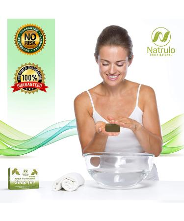 Natrulo Poison Ivy Soap Bar - Natural Anti-Itch Treatment for Poison Ivy, Oak & Sumac - Soothes Rashes - Made in USA - 4 oz - Buy Online on GoSupps.com