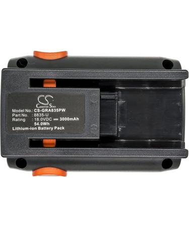 3000mAh Replacement Battery for CST 2018-Li | EasyCut 8873 ErgoCut 8878 AccuCut Li 450 8840 8835 8835-U 8839-20 (18.0V) - International Shipping Available - Buy Online on GoSupps.com